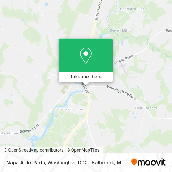 Napa Auto Parts map