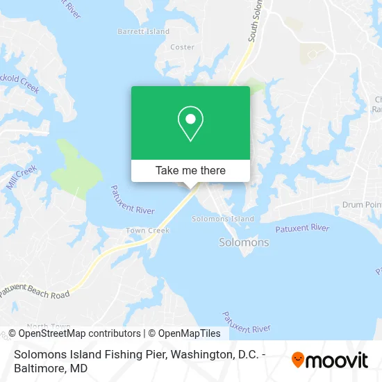 Solomons Island Fishing Pier map