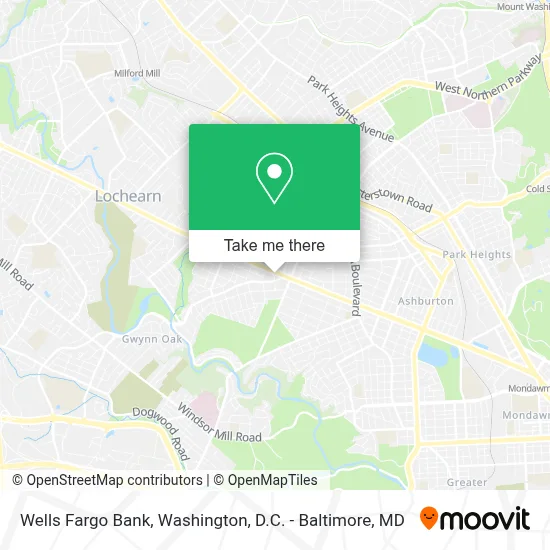 Wells Fargo Bank map