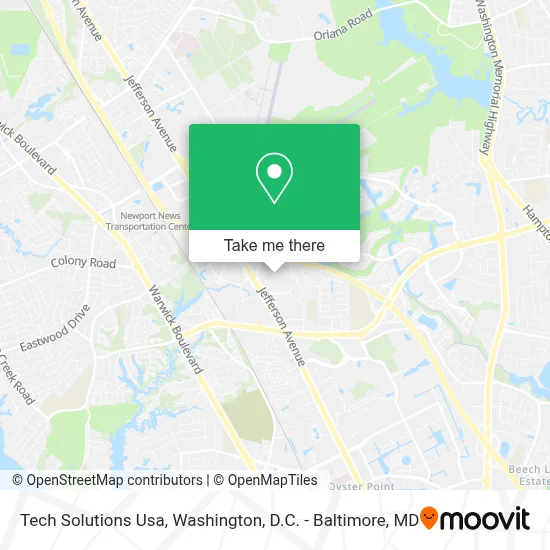 Tech Solutions Usa map