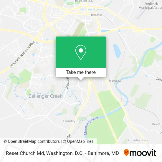 Reset Church Md map