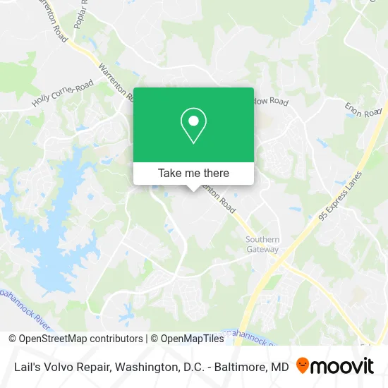 Lail's Volvo Repair map