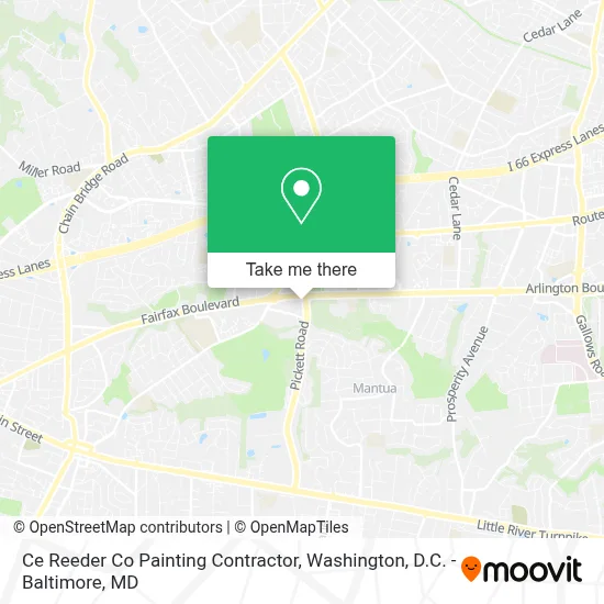 Ce Reeder Co Painting Contractor map