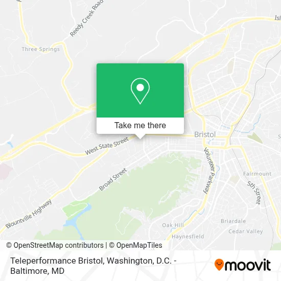 Teleperformance Bristol map