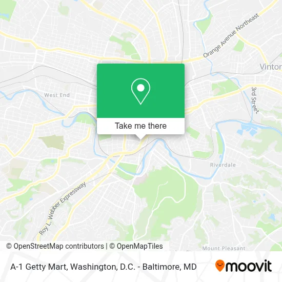 A-1 Getty Mart map