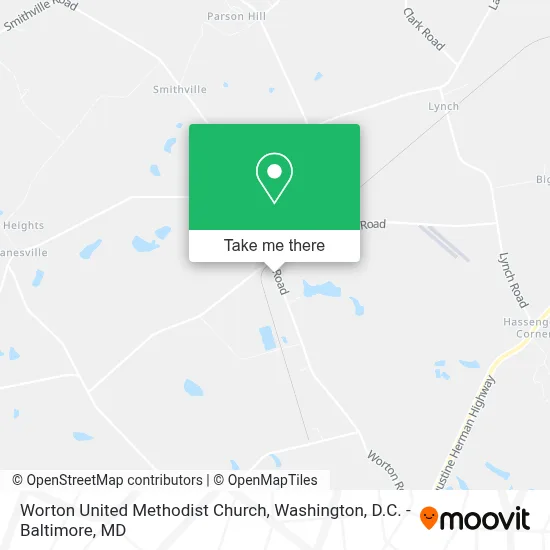 Worton United Methodist Church map