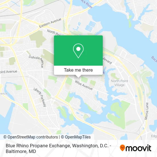 Blue Rhino Propane Exchange map