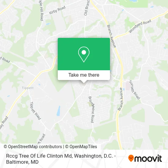 Rccg Tree Of Life Clinton Md map