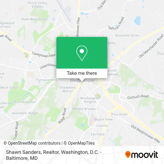 Shawn Sanders, Realtor map