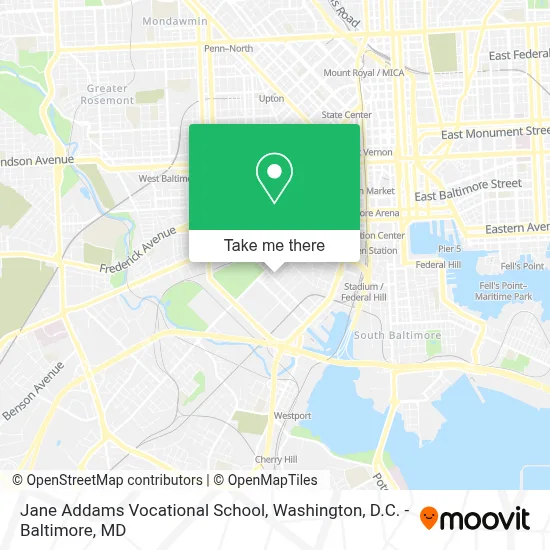Jane Addams Vocational School map