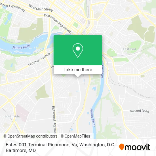Estes 001 Terminal Richmond, Va map