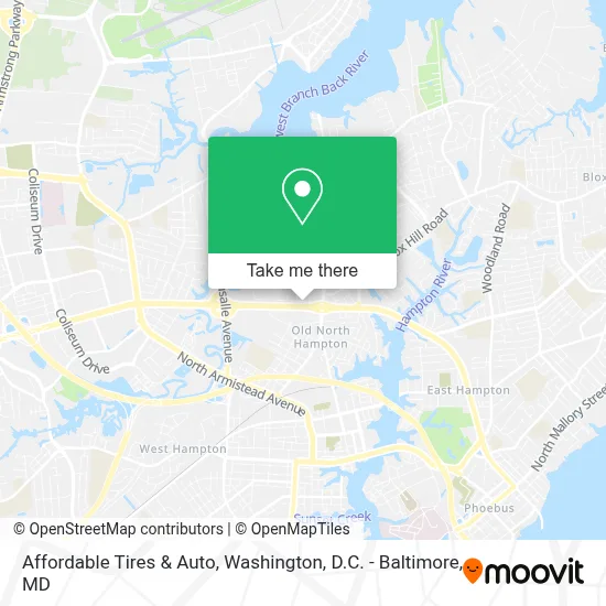 Affordable Tires & Auto map