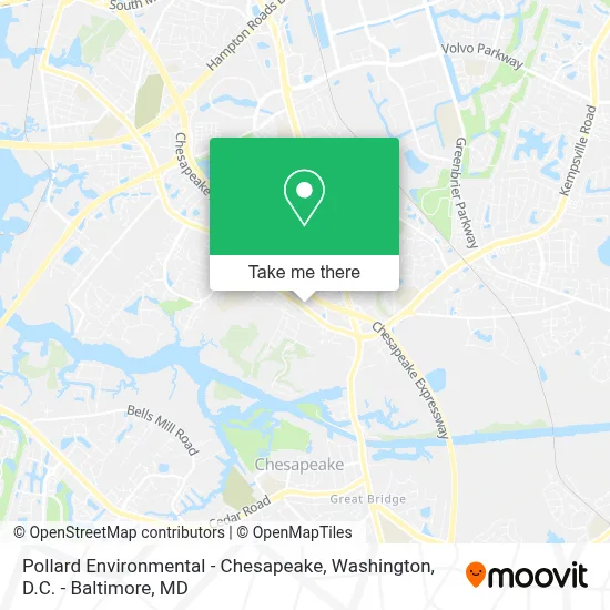 Pollard Environmental - Chesapeake map