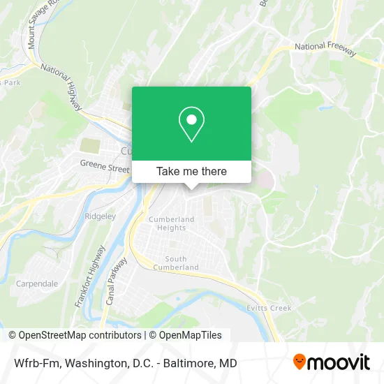 Wfrb-Fm map