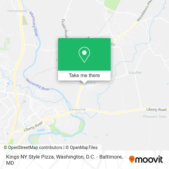 Kings NY Style Pizza map