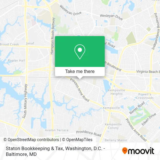 Staton Bookkeeping & Tax map