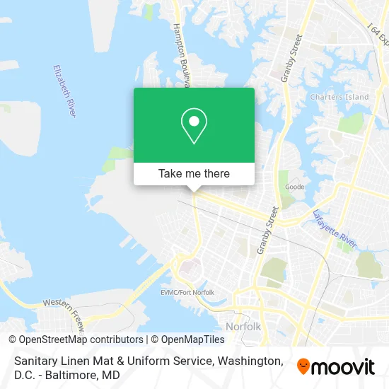 Sanitary Linen Mat & Uniform Service map