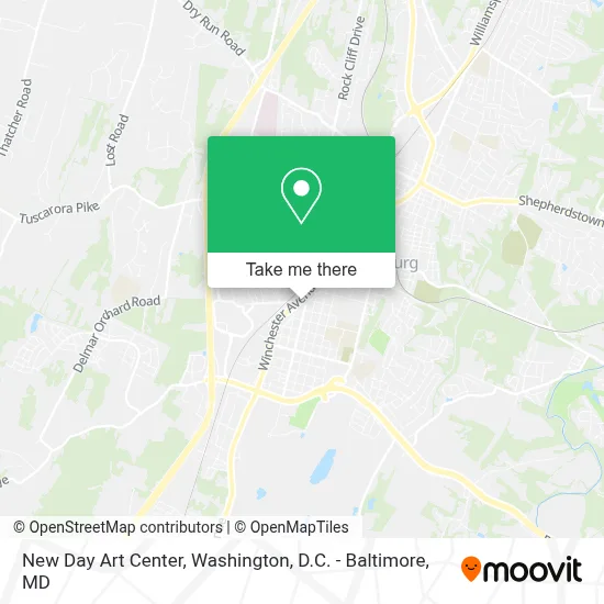 New Day Art Center map