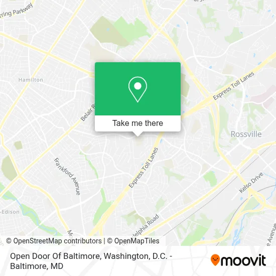 Open Door Of Baltimore map