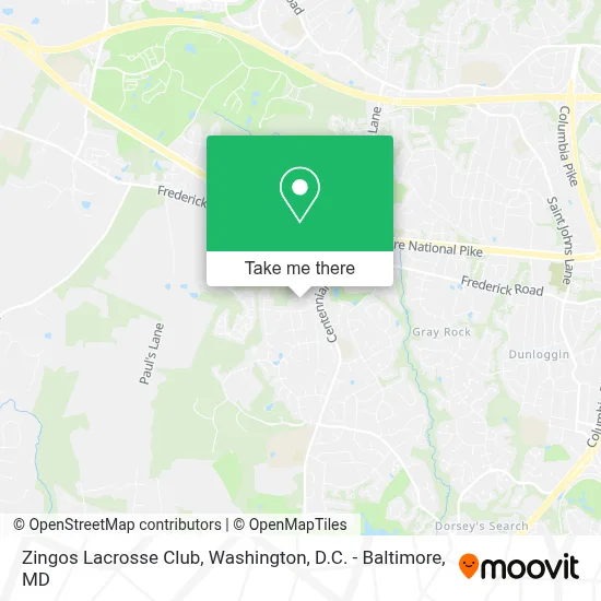 Zingos Lacrosse Club map