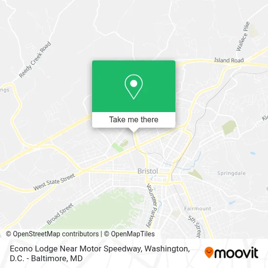 Econo Lodge Near Motor Speedway map