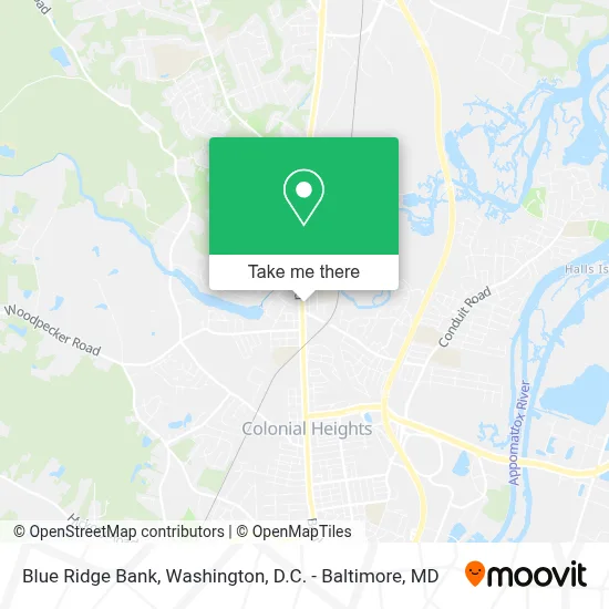 Blue Ridge Bank map