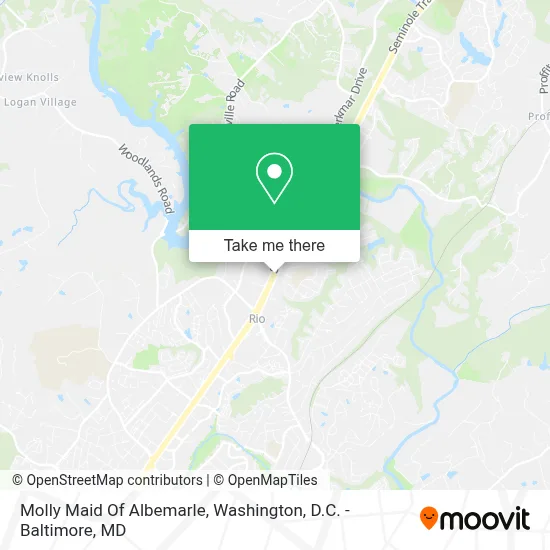 Molly Maid Of Albemarle map
