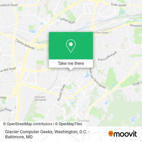 Glacier Computer Geeks map