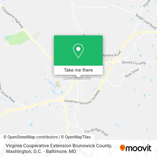 Virginia Cooperative Extension Brunswick County map