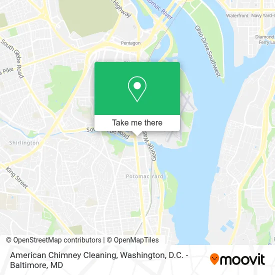 American Chimney Cleaning map