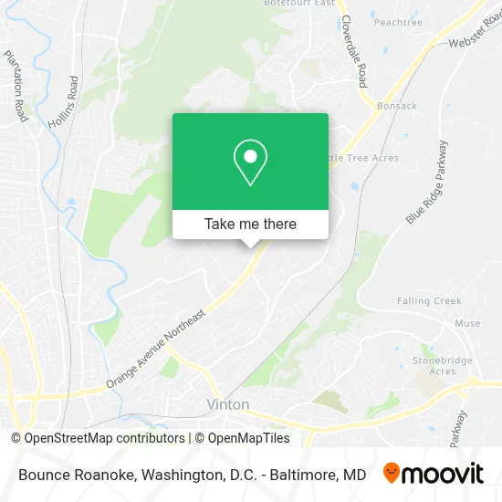 Bounce Roanoke map