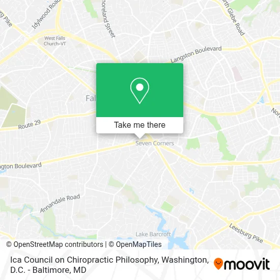 Ica Council on Chiropractic Philosophy map
