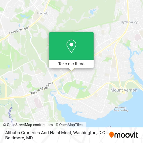 Alibaba Groceries And Halal Meat map
