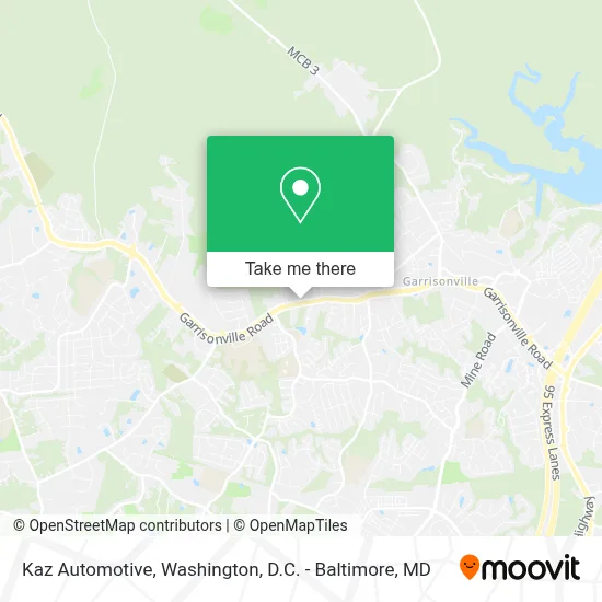 Kaz Automotive map