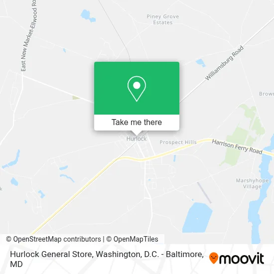 Hurlock General Store map