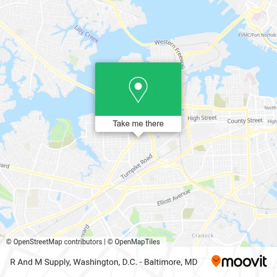 R And M Supply map