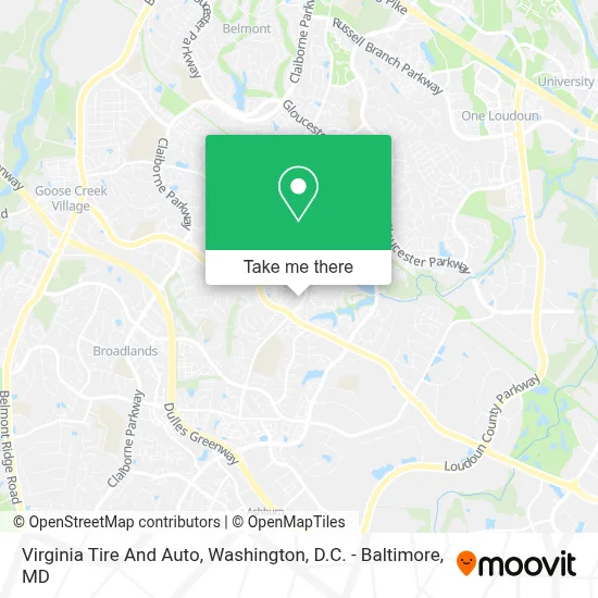 Virginia Tire And Auto map