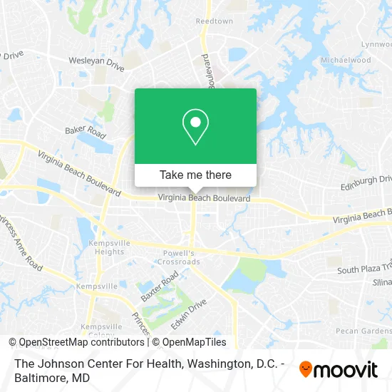 The Johnson Center For Health map