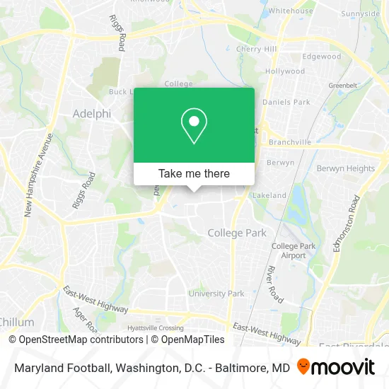 Maryland Football map