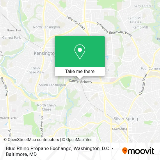 Blue Rhino Propane Exchange map