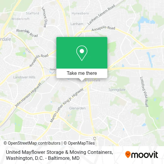 United Mayflower Storage & Moving Containers map