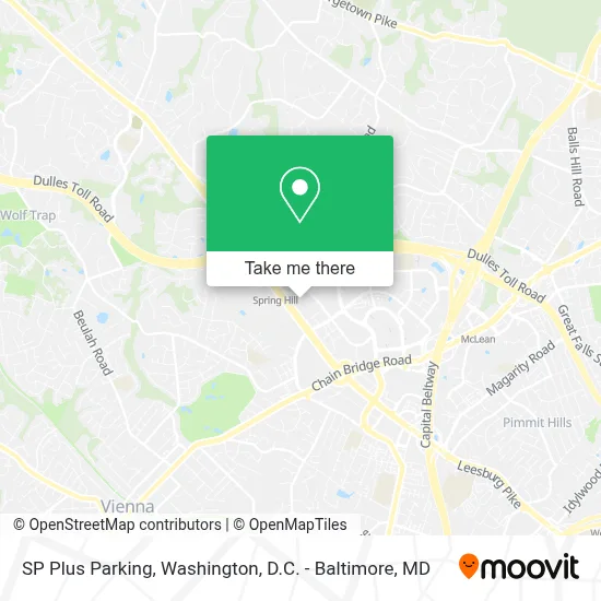 SP Plus Parking map