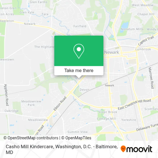 Casho Mill Kindercare map