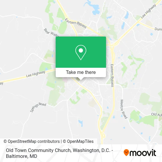 Old Town Community Church map