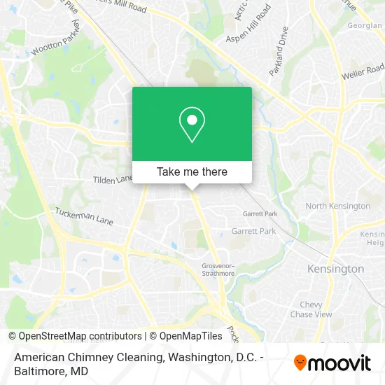 American Chimney Cleaning map