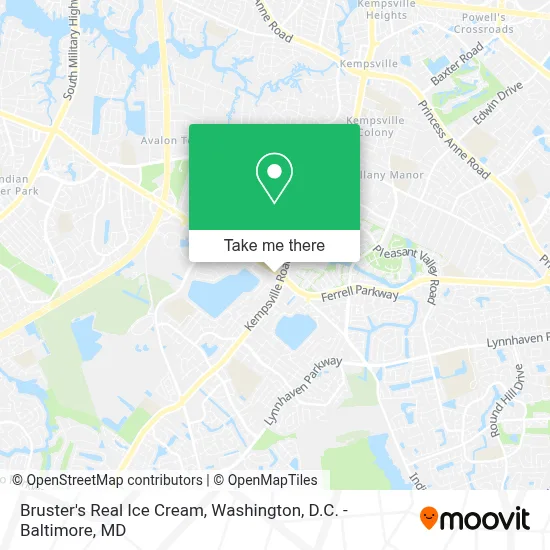 Bruster's Real Ice Cream map