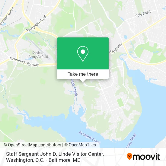 Staff Sergeant John D. Linde Visitor Center map