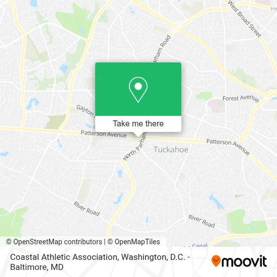 Coastal Athletic Association map