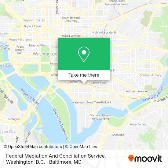 Federal Mediation And Conciliation Service map
