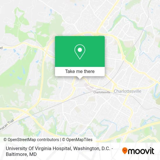 University Of Virginia Hospital map